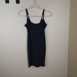 Skims Fits Everybody Slip Dress in Black Size M